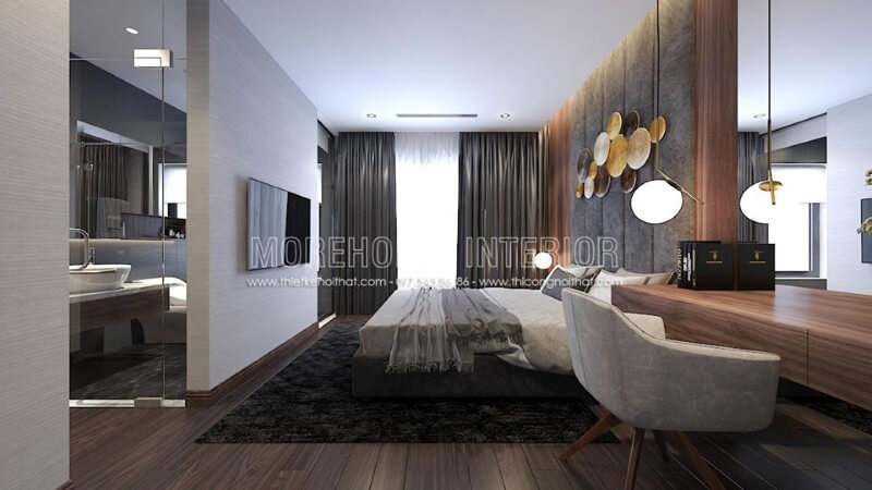 Trang trí nội thất phòng ngủ khép kín hiện đại sang trọng là một trong những xu thế thiết kế nổi bật nhất hiện nay. Thiết kế nội thất chung cư cao cấp